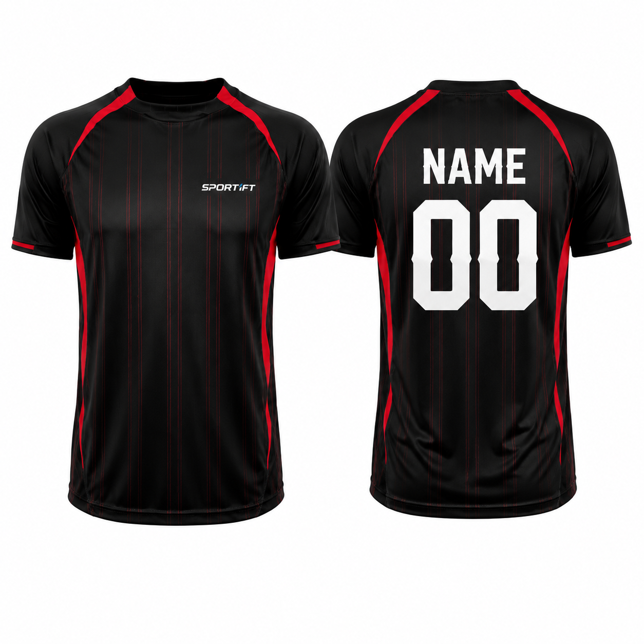 Fußball Trikot Schwarz-Rot - Dynamo Edition