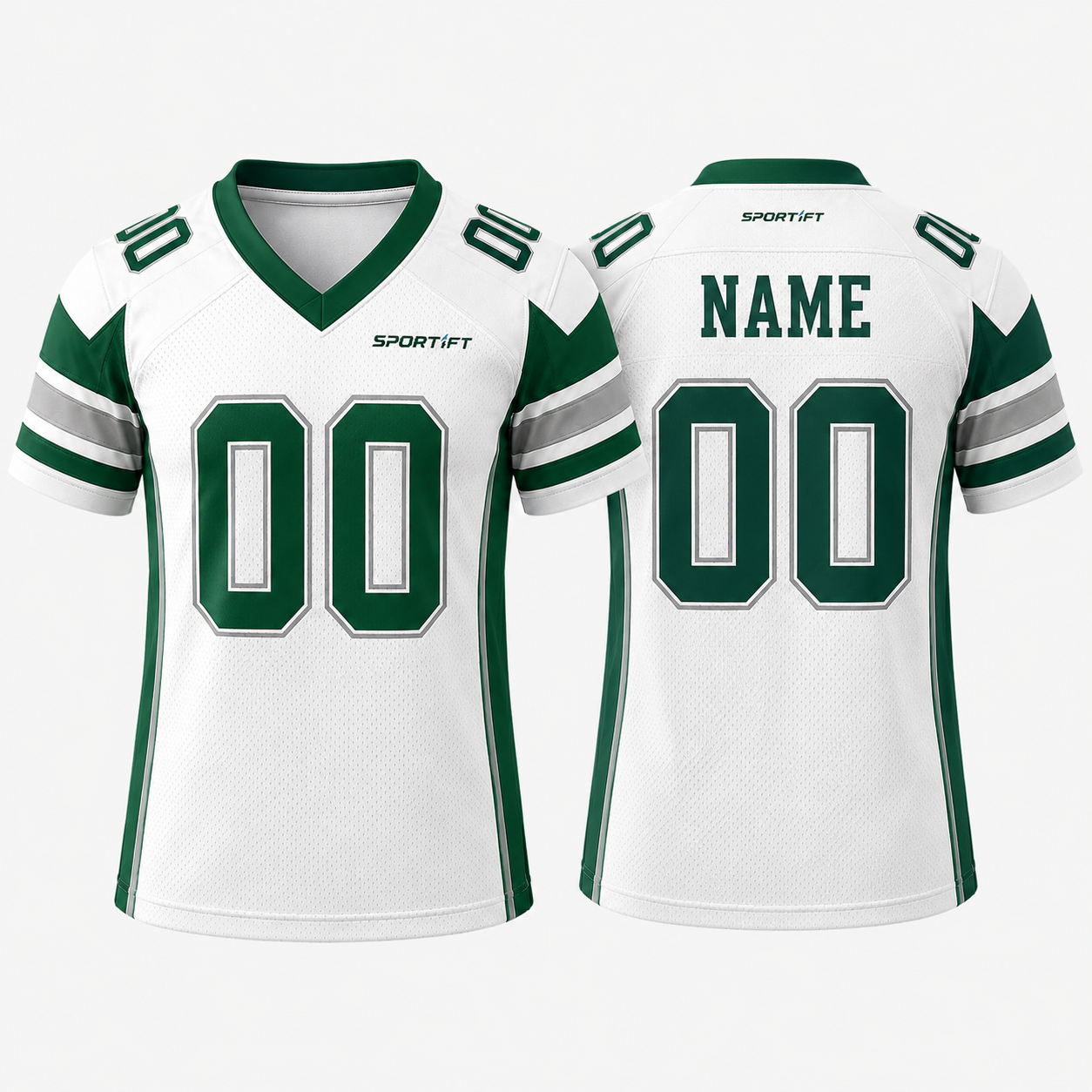 American Football Trikot WOLVES 21 - Grün/Weiß Klassisch